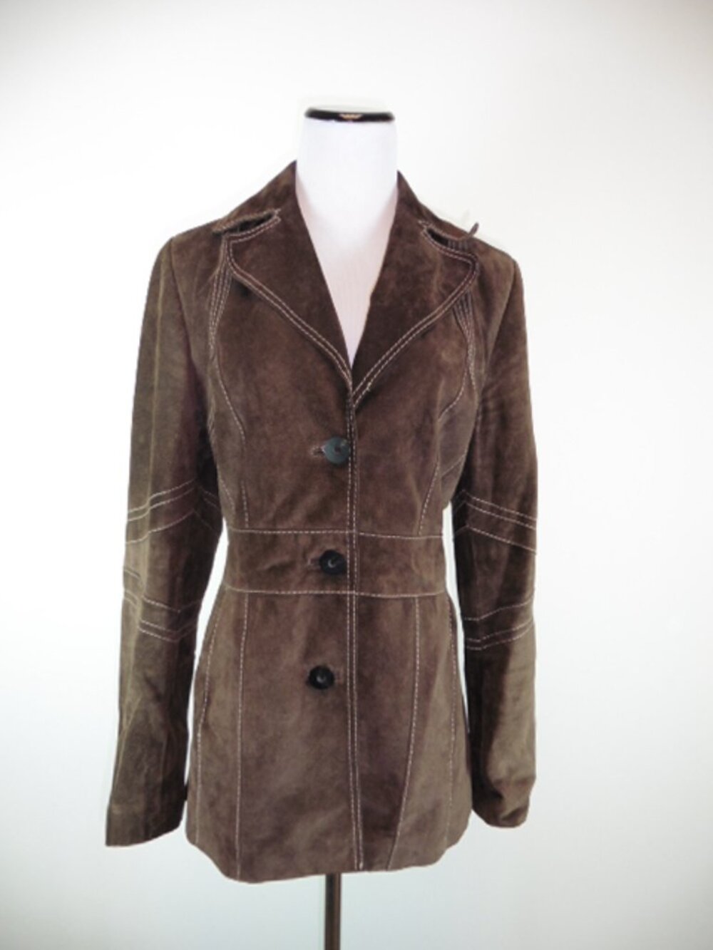 TED BAKER BROWN SUEDE JACKET 3 M